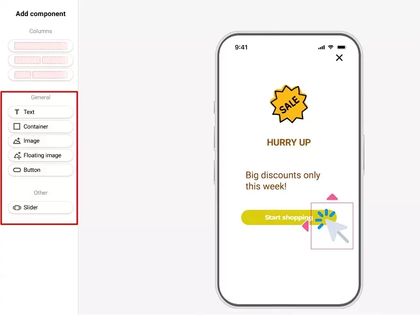 Создание In-App сообщений в eSputnik