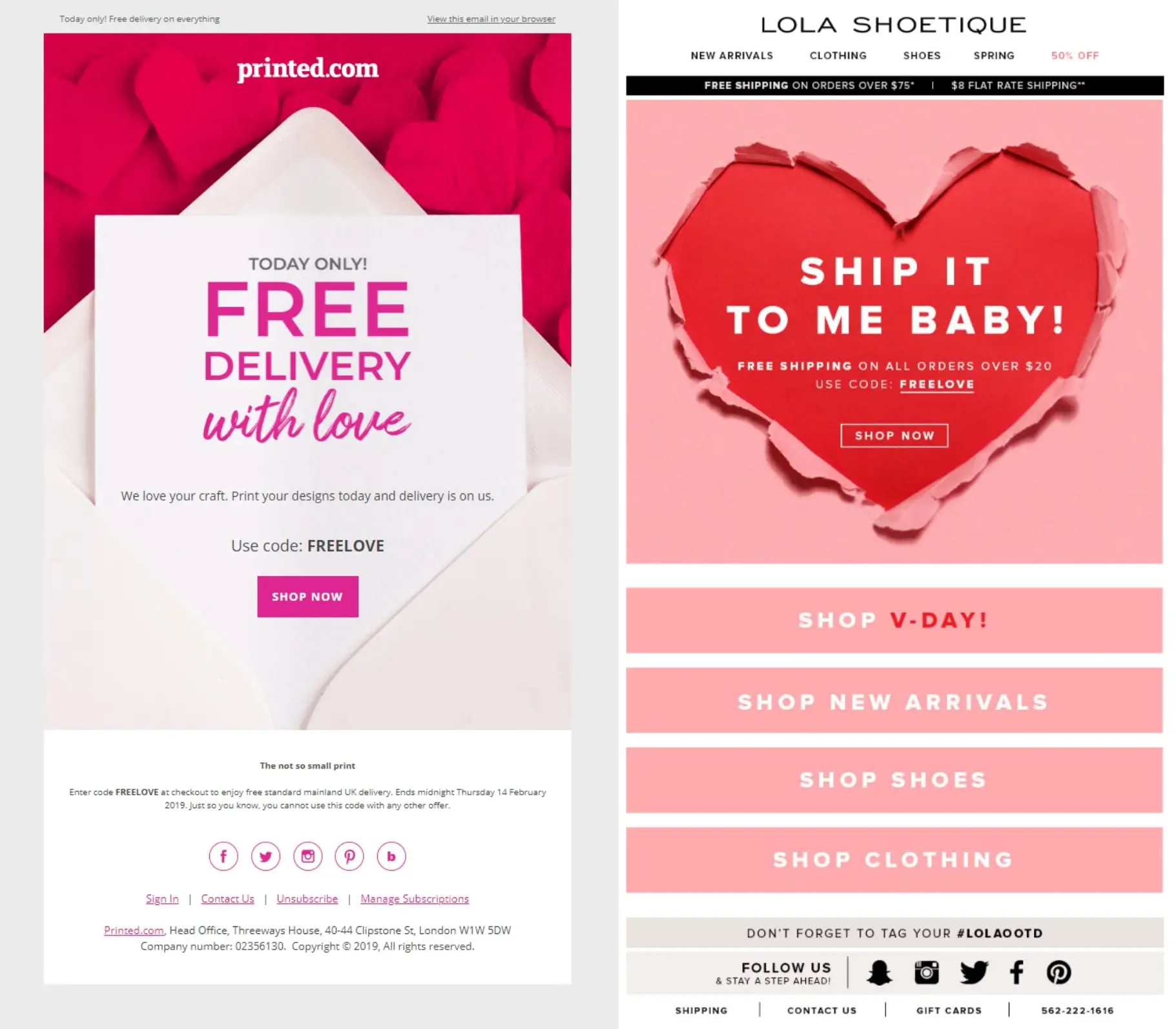 Письма с предложением бесплатной доставки