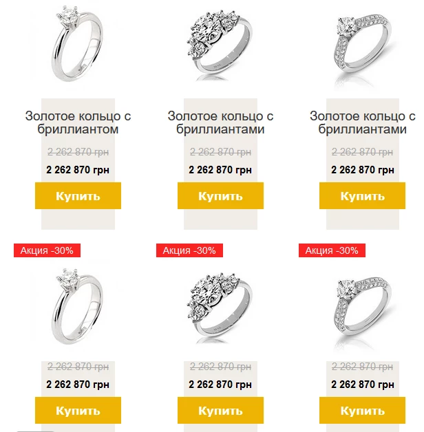 Картки з описом і без
