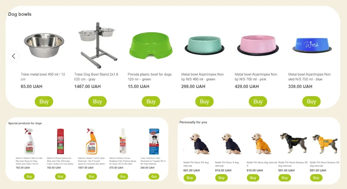 Рекомендации MasterZoo