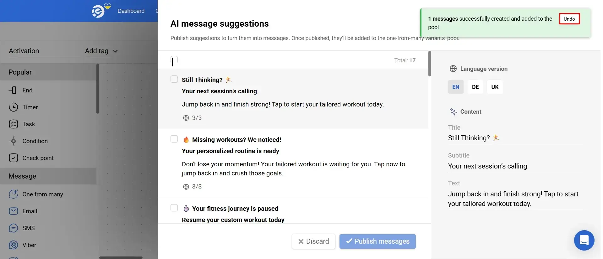 Как работает генерация сообщений для мобильных уведомлений