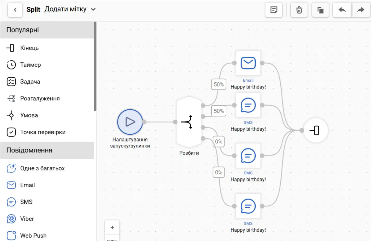 Блок Розбити