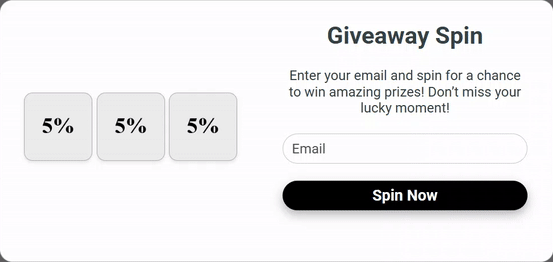 Виджет "Игровой автомат" в редакторе eSputnik Виджет "Игровой автомат" в редакторе eSputnik