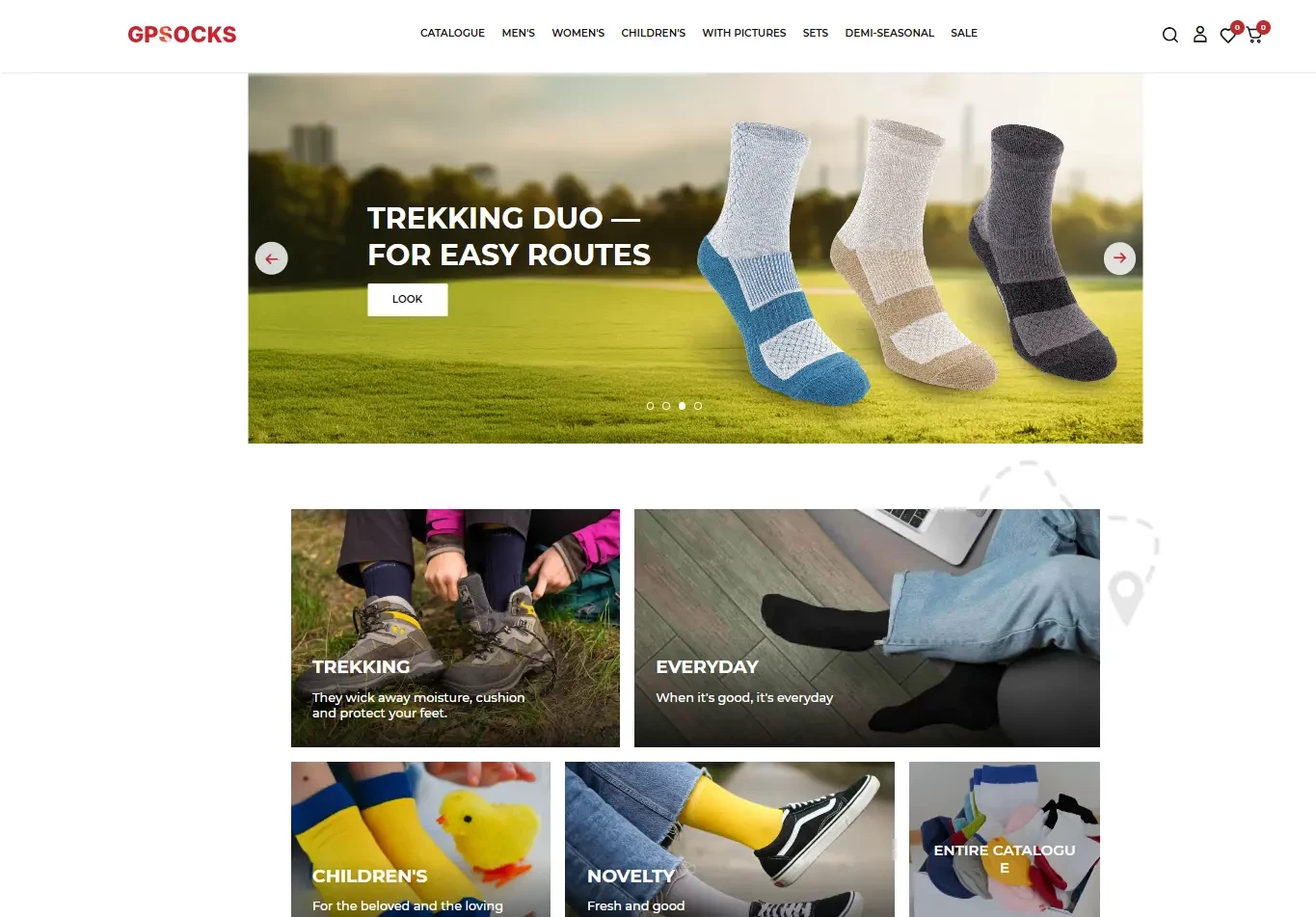 Главная страница сайта GPSocks