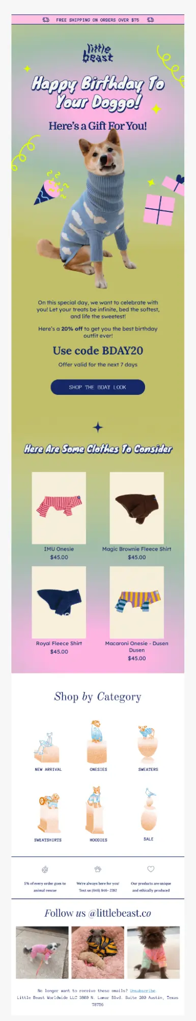 Приклад вітання для домашнього улюбленця