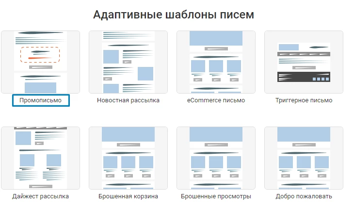Создание писем в eSputnik