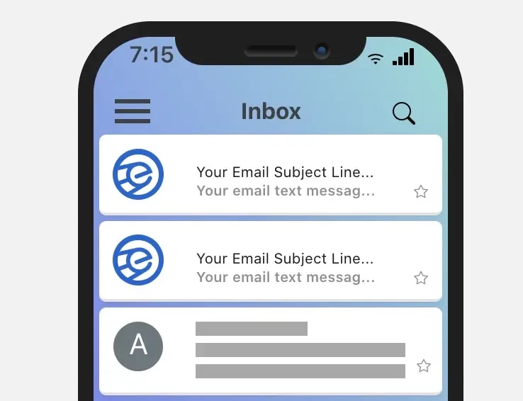 Приклад відображення BIMI Приклад відображення BIMI