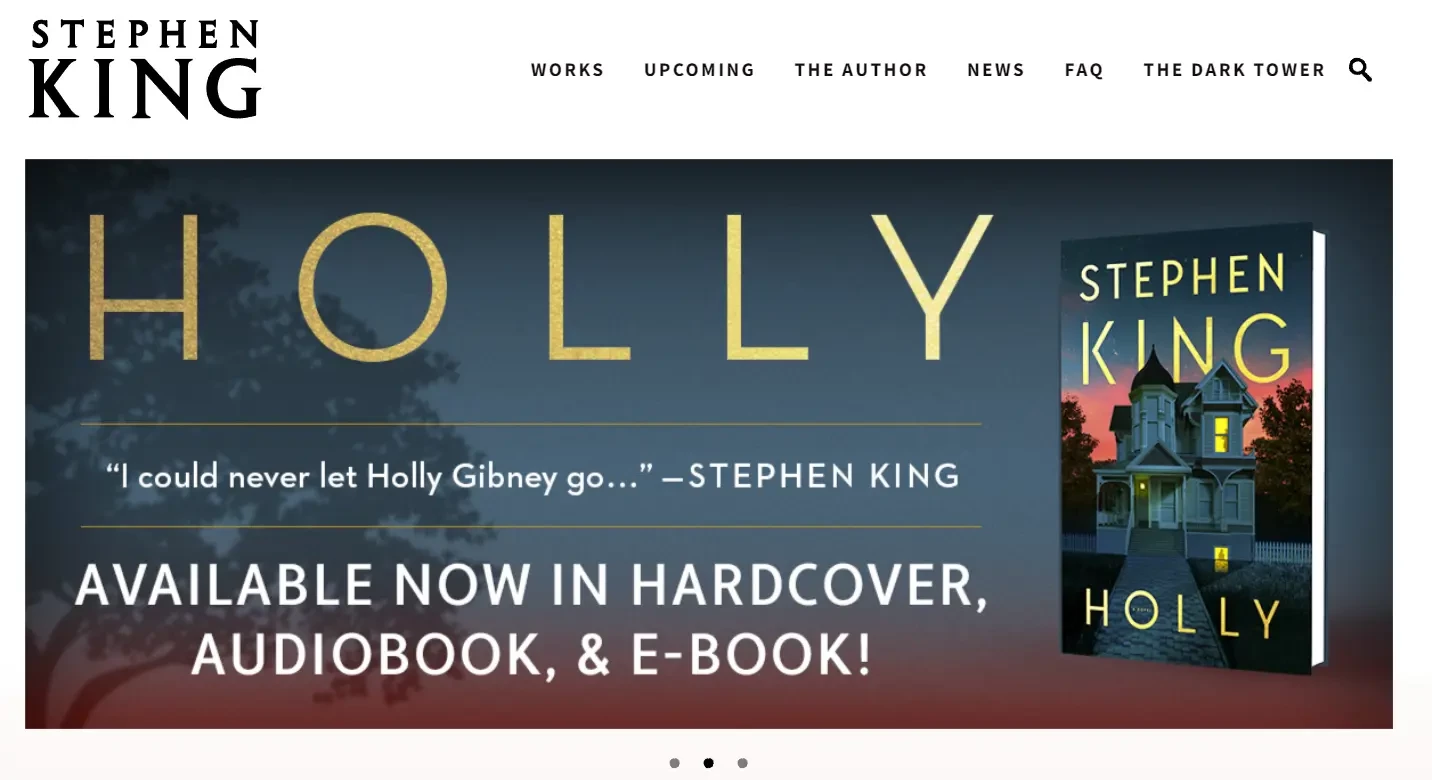 Приклад хедера для персонального сайту