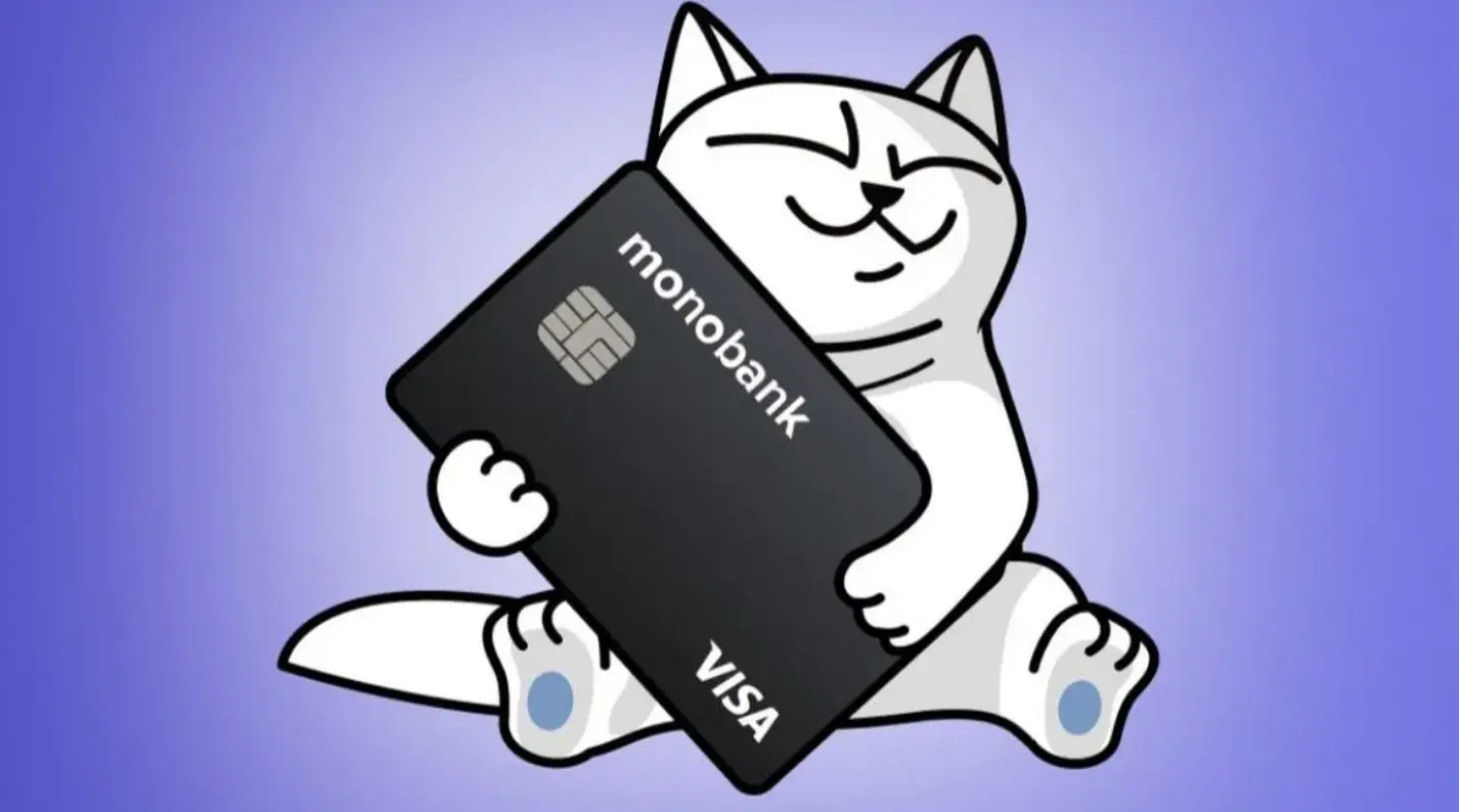 Котик-маскот monobank